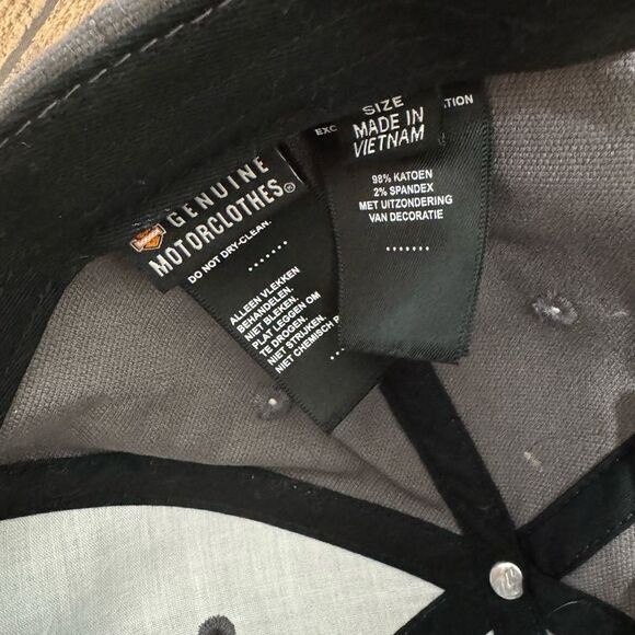 Harley Davidson Ball Cap Logo Adjustable Hat Men's Genuine Logo Patch Cap - Picture 4 of 9